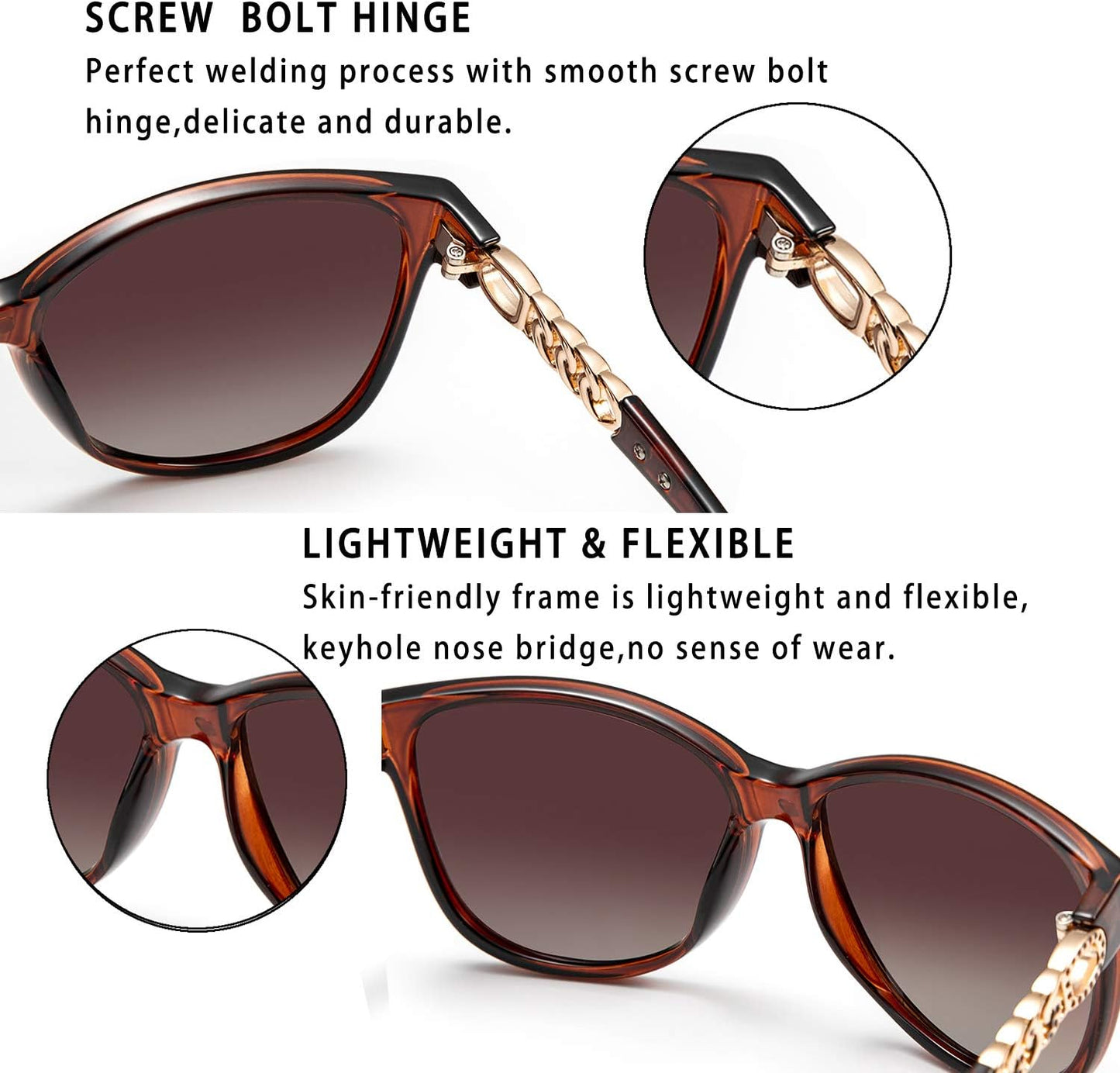 Sunglasses for Women Polarized Uv Protection Sunglasses for Women Polarized Trendy Sunglasses for Women